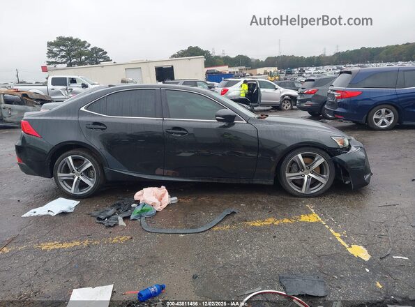 JTHBA1D23H5051190 2017 LEXUS IS 200T Black Widok wnętrza z tyłu
