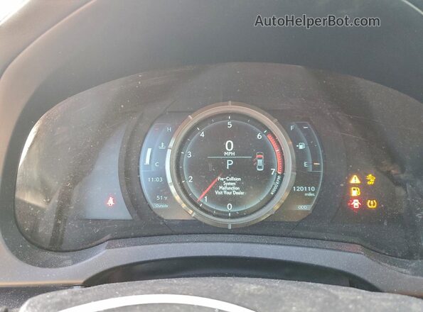 JTHBA1D23K5087209 2019 LEXUS IS White Widok zestawu wskaźników