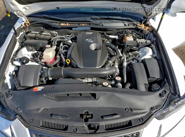 JTHBA1D23K5087209 2019 LEXUS IS White Widok wnętrza z tyłu