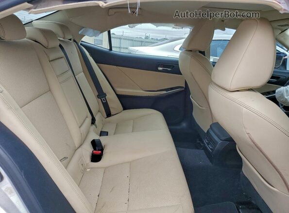 JTHBA1D26G5005237 2016 LEXUS IS Белый Вид задних сидений