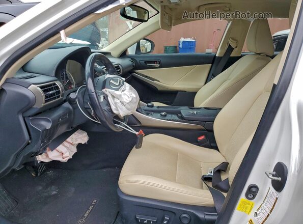 JTHBA1D26G5005237 2016 LEXUS IS Белый Вид салона спереди