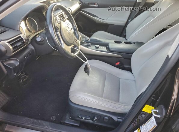 JTHBA1D27G5033094 2016 LEXUS IS Черный Вид салона спереди