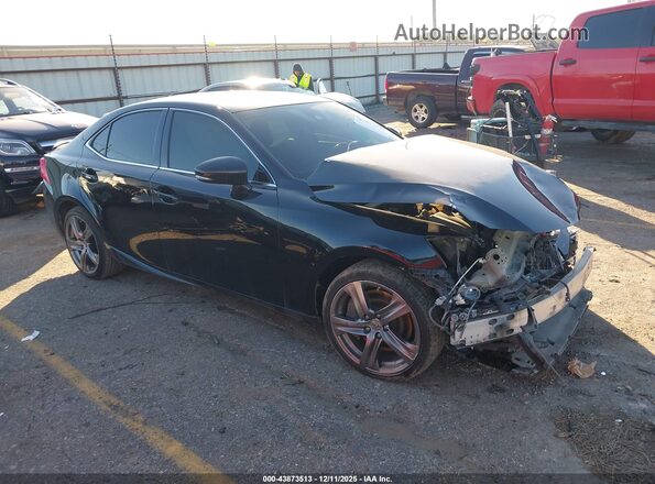 JTHBA1D27H5043352 2017 LEXUS IS 200T Black Przód prawy