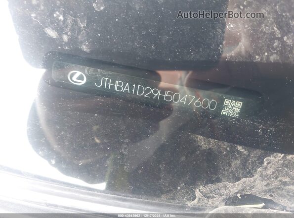 JTHBA1D29H5047600 2017 LEXUS IS 200T Серебряный 