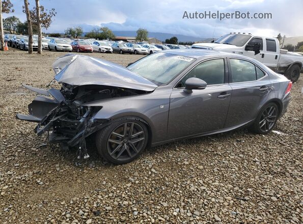 JTHBA1D29K5099994 2019 LEXUS IS Charcoal Vista tres cuartos delantera izquierda