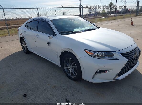 JTHBW1GG2H2154420 2017 LEXUS ES 300H Белый Передняя правая четверть