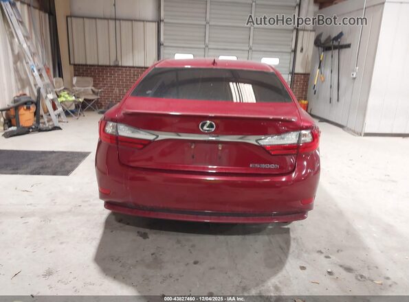 JTHBW1GG6G2113609 2016 LEXUS ES 300H Красный 