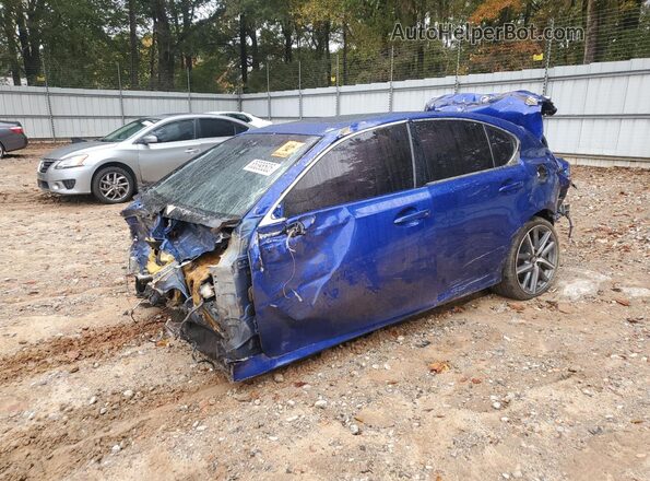 JTHBZ1BL1GA007019 2016 LEXUS GS Синий Передняя левая четверть