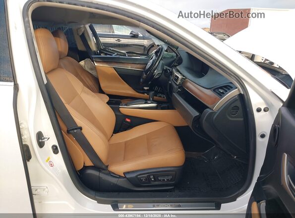 JTHBZ1BL1HA011203 2017 LEXUS GS 350 Белый Вид салона спереди