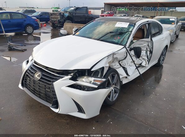 JTHBZ1BL1HA011203 2017 LEXUS GS 350 Белый Передняя левая четверть