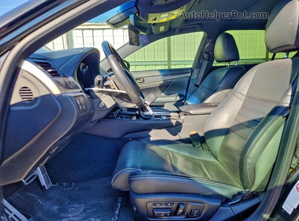 JTHBZ1BL2JA016416 2018 LEXUS GS Черный Вид салона спереди