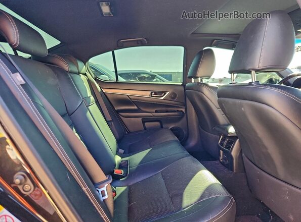 JTHBZ1BL2JA016416 2018 LEXUS GS Черный Вид задних сидений