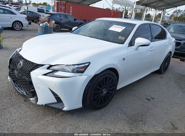 JTHBZ1BL3HA009534 2017 LEXUS GS 350 Белый Передняя левая четверть