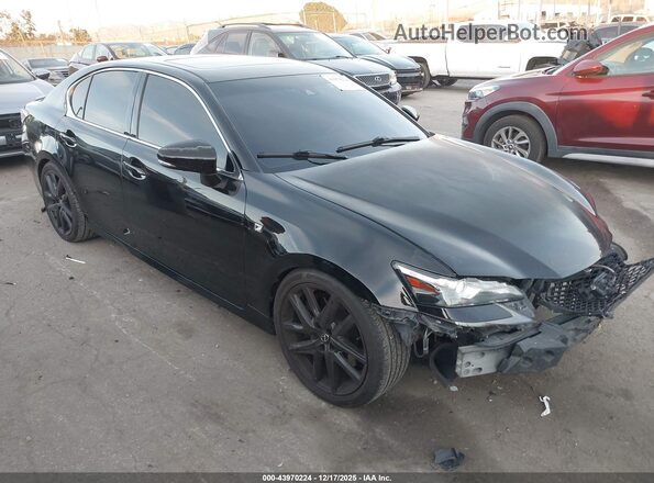 JTHBZ1BL5HA009065 2017 LEXUS GS 350 Черный Передняя правая четверть