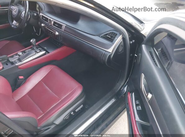 JTHBZ1BL5HA009065 2017 LEXUS GS 350 Черный Вид салона спереди