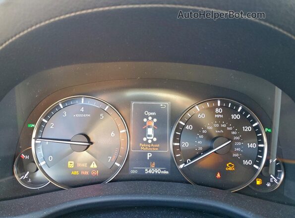 JTHBZ1BL6JA012773 2018 LEXUS GS Белый Вид щитка приборов