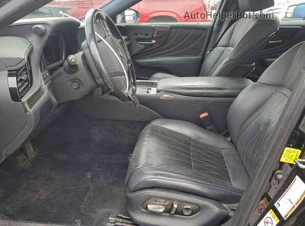 JTHC51FF2J5004845 2018 LEXUS LS Black წინა სალონის ხედი