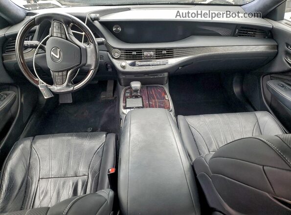 JTHC51FF2J5004845 2018 LEXUS LS Black წინა პანელის ხედი