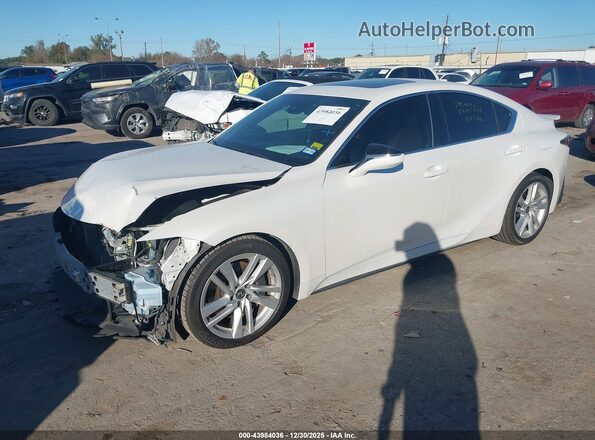 JTHCA1D21M5117413 2021 LEXUS IS 300 White Przód lewy