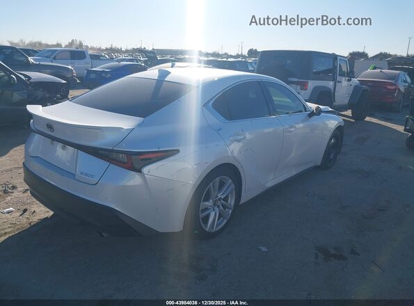 JTHCA1D21M5117413 2021 LEXUS IS 300 White Tył prawy