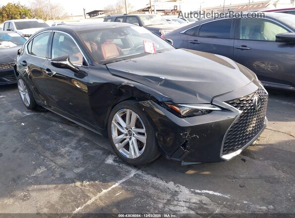 JTHCA1D2XP5128303 2023 LEXUS IS 300 Черный Передняя правая четверть