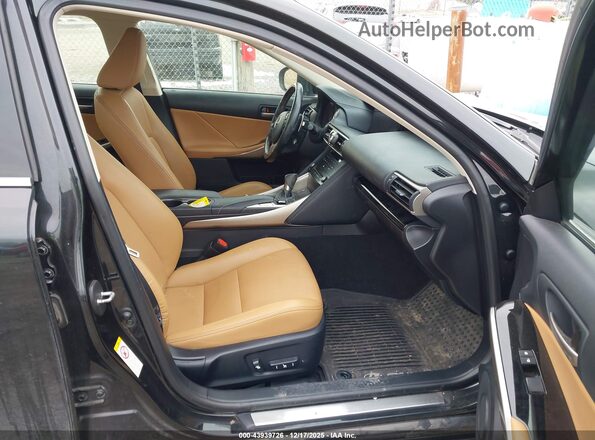 JTHCM1D24H5017478 2017 LEXUS IS 300 Черный Вид салона спереди