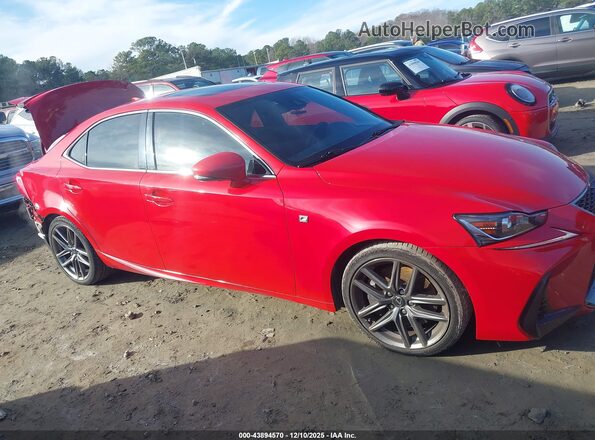 JTHCM1D27H5015367 2017 LEXUS IS 300 Красный Вид задней части салона