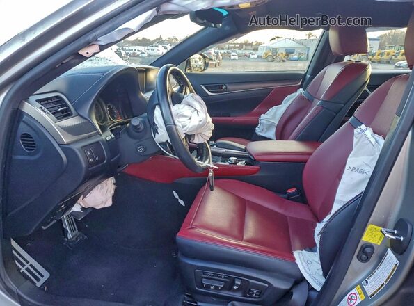 JTHCZ1BL4KA010574 2019 LEXUS GS Gray Front interior view