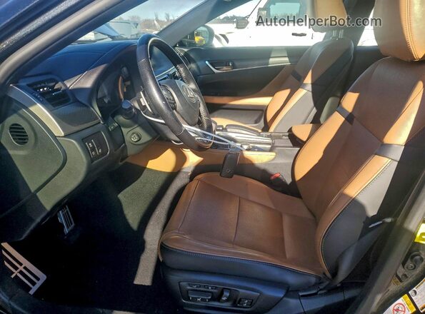 JTHCZ1BL9GA004096 2016 LEXUS GS Черный Вид салона спереди