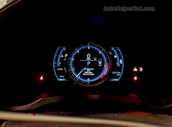 JTHCZ1D22J5015154 2018 LEXUS IS Черный Вид щитка приборов