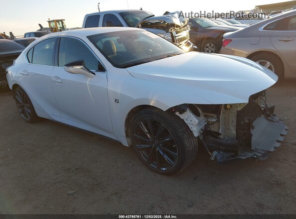 JTHGZ1B28N5053675 2022 LEXUS IS 350 Белый Передняя правая четверть