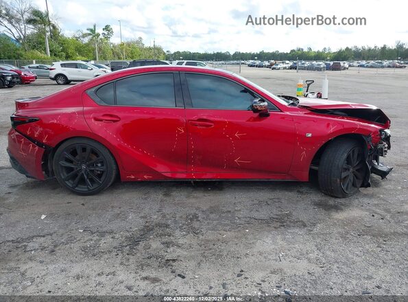 JTHGZ1B29S5086535 2025 LEXUS IS 350 Red Widok zestawu wskaźników