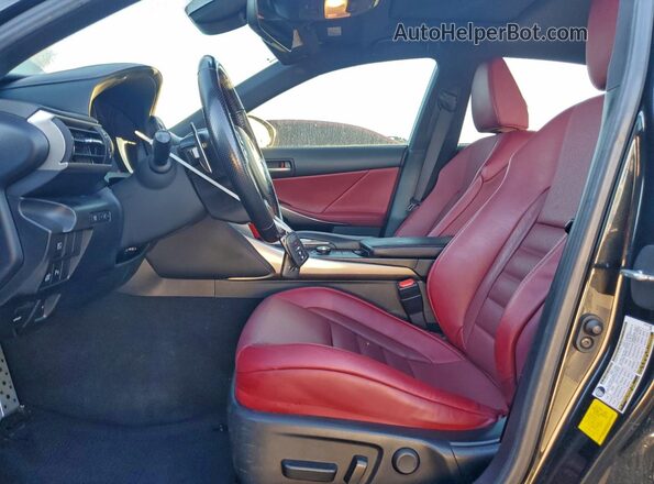 JTHGZ1E22L5017392 2020 LEXUS IS Черный Вид салона спереди