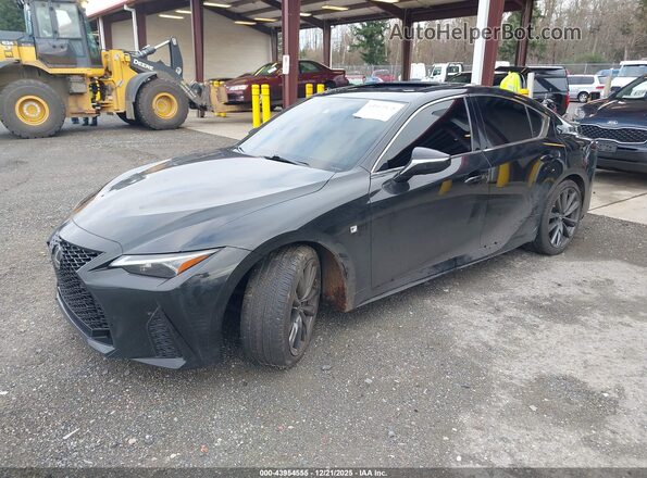 JTHGZ1E28N5023653 2022 LEXUS IS 350 Черный Передняя левая четверть