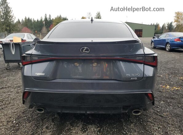 JTHGZ1E2XM5022809 2021 LEXUS IS Charcoal Vista trasera