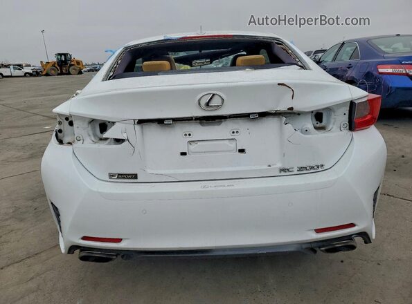 JTHHA5BC0G5000922 2016 LEXUS RC White Rear view