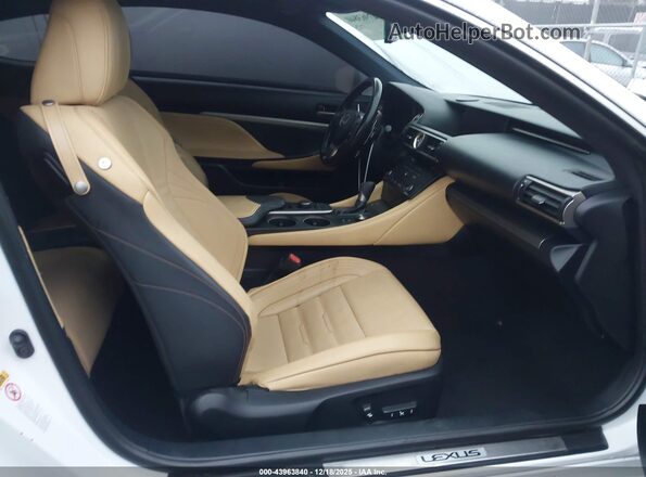 JTHHA5BC1G5002856 2016 LEXUS RC 200T Белый Вид салона спереди