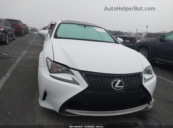 JTHHA5BC1G5002856 2016 LEXUS RC 200T Белый Вид щитка приборов