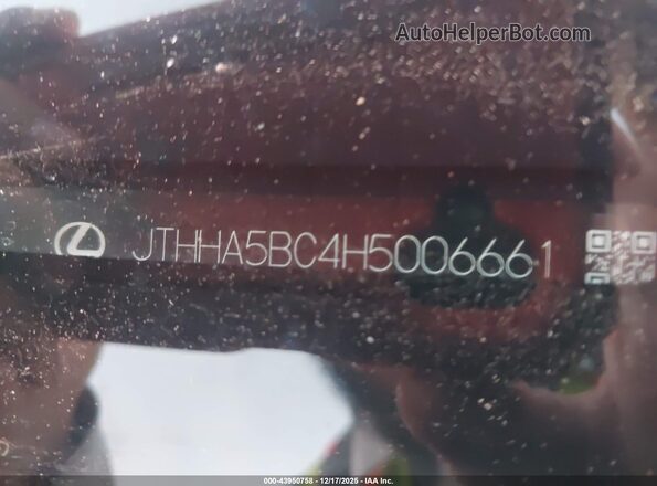 JTHHA5BC4H5006661 2017 LEXUS RC 200T Белый Вид подкапотного пространства