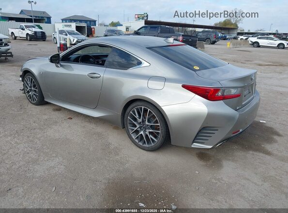 JTHHA5BC9H5004873 2017 LEXUS RC 200T Серый Задняя левая четверть