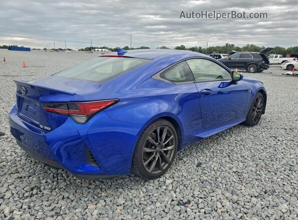 JTHHZ5BC9K5021642 2019 LEXUS RC Синий Задняя правая четверть