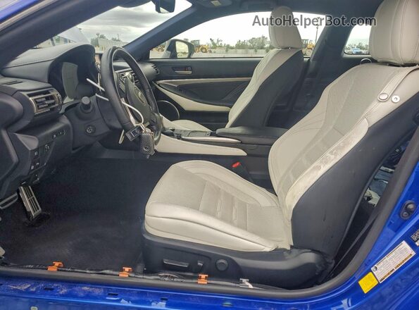 JTHHZ5BC9K5021642 2019 LEXUS RC Синий Вид салона спереди