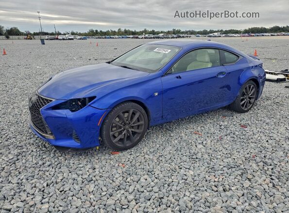 JTHHZ5BC9K5021642 2019 LEXUS RC Синий Передняя левая четверть