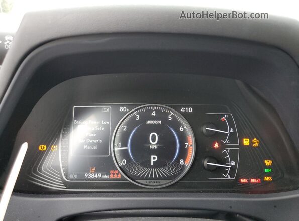 JTHP3JBH2L2024807 2020 LEXUS UX Black Instrument cluster view