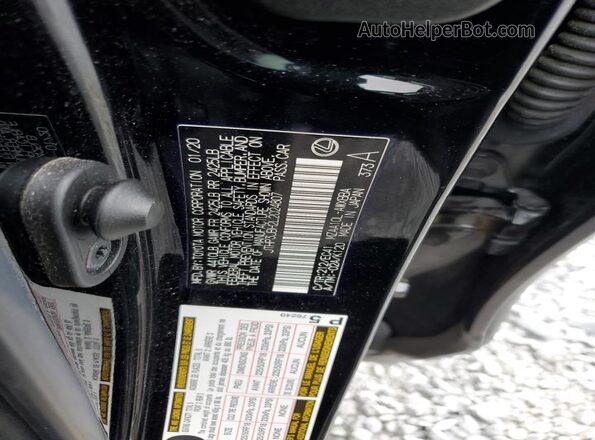 JTHP3JBH2L2024807 2020 LEXUS UX Black VIN sticker view
