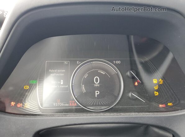 JTHP9JBH1L2024246 2020 LEXUS UX Gray Widok zestawu wskaźników