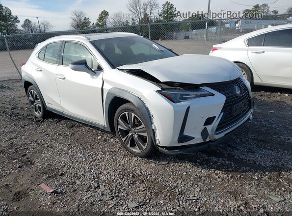 JTHP9JBH8M2042695 2021 LEXUS UX 250H White Delantero derecho