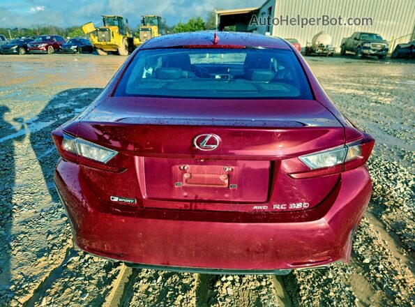 JTHSE5BC2H5007480 2017 LEXUS RC Красный Вид сзади
