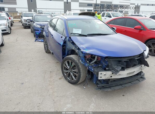 JTHU9JBH6K2016421 2019 LEXUS UX 250H Синий Передняя правая четверть