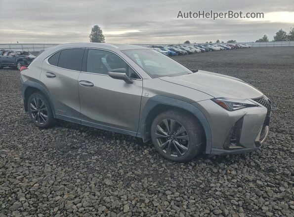 JTHU9JBH7K2002284 2019 LEXUS UX Желто-коричневый Передняя правая четверть